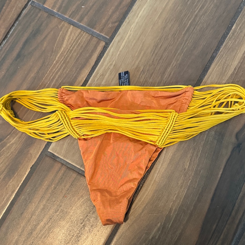 Indah Orange and Yellow Bikini Bottom